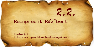 Reinprecht Róbert névjegykártya